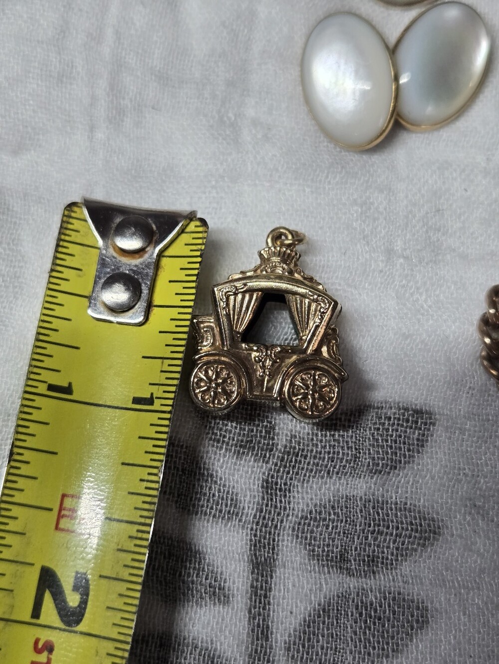 Vintage Gold Filled Carriage Charm Watch Fob